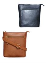 Skind Crossbody, Sort